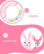 将图片加载到图库查看器，Modern Luxury Baby Rattle Toys Rabbit Plush Baby Cartoon Bed Toys for Newborn Educational Toy Rabbit Bear Hand Bells For Kids and Baby

