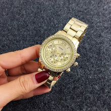 Load image into Gallery viewer, CONTENA Luxury Diamond Women Watches Rose Gold Stainless Steel Women's Quartz watch Clock Roman relogio feminino zegarek damski
