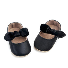 将图片加载到图库查看器，Baby Shoes Infant Girl First Walkers Bowknot Soft Rubber Sole Newborn Pre Walkers Shine Stylish Shoes
