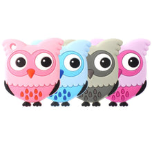 将图片加载到图库查看器，Owl Silicone Teethers Food Grade For Baby Teething  Silicone Beads Teething Toddler Toys For Kids
