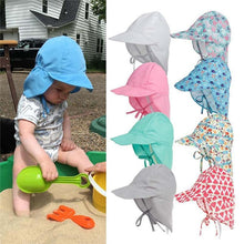 Load image into Gallery viewer, Baby Adjustable Sun Travel Beach Caps Summer Swimming Hat for Boys Girls Kids Sun Hat In Modern Design
