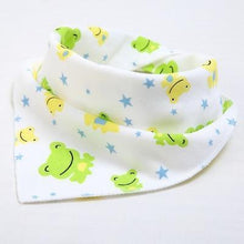 将图片加载到图库查看器，Cute Breathable Bibs Baby Feeding Cartoon Printing Super Absorbent Triangle Scarf Bib Cotton For Newborn Infant Girls And Boys
