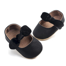 将图片加载到图库查看器，Baby Shoes Infant Girl First Walkers Bowknot Soft Rubber Sole Newborn Pre Walkers Shine Stylish Shoes
