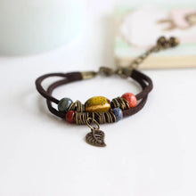 Load image into Gallery viewer, National Wind Restoring Ancient Ways Is The High Temperature Glaze Ceramic Handmade Trinkets Women's Fashion  Bracelets #1077

