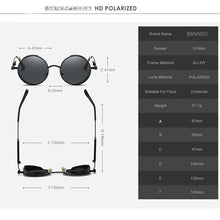 Load image into Gallery viewer, 2022 HD Polarized Round Metal Sunglasses UV400 Men's Sun glasses Feminin Women's Vintage Gafas De Sol Metal Goggles With box
