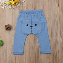 将图片加载到图库查看器，Cute Baby Pants Jeans Fashion Baby Boys Girls Pants Animal Print Long Trousers Bottoms Kids Trousers Children Pant
