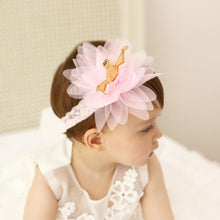 将图片加载到图库查看器，New Pink And Beige Crown Flowers Hairbands Girls Headbands Elastic Hair Band Kids Hair Accessories For Baby Girls
