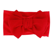 将图片加载到图库查看器，Baby Accessories Infant Baby Girl Cute Bow Headband Newborn Solid Headwear Headdress Nylon Elastic Hair Band Bow For Girls
