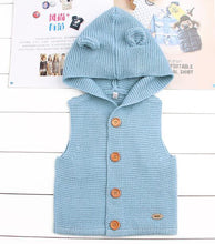 Load image into Gallery viewer, Modern Winter Warm Knit Cardigan Long Sleeve Hooded Sweaters for Newborn Infant Jacket And Coat Combination Clotes
