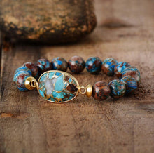 Load image into Gallery viewer, Handamde Men and Woman Bracelet Stone Tibetan Beads Women Stretchy Bracelets Yoga  Elastic Charm Bracelets Luxury Jewelry
