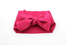 Load image into Gallery viewer, Adjustable Big Bow Headwrap  Top Knot Headbands Over Sized Bow Hair Turban for Newborn Girl
