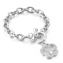 将图片加载到图库查看器，Modern New Fashion Elegant Chain Medalon Bracelet Amazing Luxury Classic Bracelet Women's Gold Bracelets Vintage Tree Of Life
