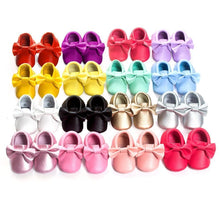 Load image into Gallery viewer, Spring Baby Shoes PU Leather Newborn Boys Girls Shoes First Walkers Baby 0-18 Months
