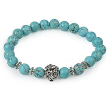 将图片加载到图库查看器，Modern Leopard Tiger Eye Lion Head Elegant Bracelet Owl Buddha Bead Luxury Bracelets Bangles Skull Charm Natural Stone Bracelet Yoga Jewelry For Men And Women
