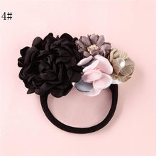 将图片加载到图库查看器，Modern Fashion Floral Headband Newborn Baby Elastic Hairbands Pearl Fresh Style Bow Knot For Girls
