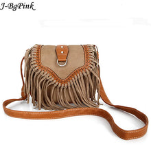 Load image into Gallery viewer, Bohemian bag Boho Free Spirit Tassel Cross Body Purse Retro Hippie Designer Women's Gypsy Fringe Bohemian Shoulder Bag
