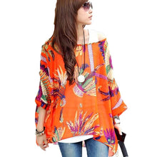Load image into Gallery viewer, Summer Dress New Arrival 2018 Flower Print Bohemian Dress Plus Size 4XL 5XL 6XL European Style Women's Casual Chiffon Dresses
