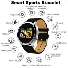 Load image into Gallery viewer, New Q8 LED Bluetooth Smart Watch With Stainless Steel Waterproof Breacelet Wearable Device Smartwatch Style for Men and Women With Fitness Tracker

