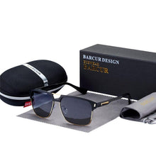 Load image into Gallery viewer, Luxury  High Quality Polarized Sunglasses Metal Frame Sunglasses For Men In Business Retro Modern Style With UV400 Protection
