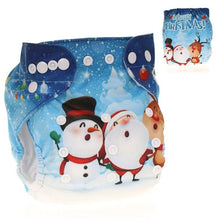 将图片加载到图库查看器，Baby Pocket Cloth Diaper Nappy Reusable Adjustable Washable No Inserts Nappie For Baby In Modern Printed Style
