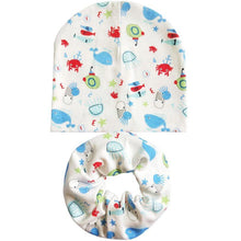 将图片加载到图库查看器，Modern Cartoon Cotton Baby Hat Winter Baby Girls Hat Newborn Boys Hats Kids Cap Scarf Set Children Beanies For Kids With Scarf

