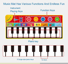 将图片加载到图库查看器，Children Musical Toys Crawling Piano Carpet Educational Toy Kids Baby Touch Play Game Mats Gift For Kids
