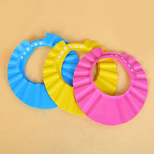 将图片加载到图库查看器，Modern Baby Shower Sheild Cap Reusable Waterproof Bath Hat Teen Girl Shower Haircut Cap for Boys and Girls  Shampoo Cap Design
