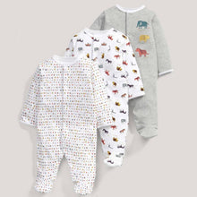 将图片加载到图库查看器，3pcs Set Baby Romper Newborn Sleep suit Flower Baby Rompers Infant Baby Clothes Long Sleeve Newborn Jumpsuits Pajamas for Kids

