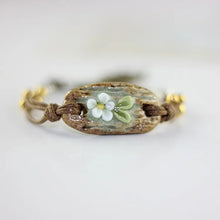Load image into Gallery viewer, Traditional Boondoggle Colored Glaze Ceramic Bracelets Beads Folk Style Women's Fashion Jewelry #1880
