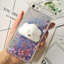 Load image into Gallery viewer, 3D  Cat Case For Iphone 5s Se 7 7 Plus Case Liquid Quicksand Glitter Silicone Case For Iphone 8 8 Plus X 6 6s Cover  Rubber Silicone Phone Case
