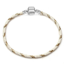Load image into Gallery viewer, Luxury Modern High Quality Authentic Silver Color Snake Chain Fine Bracelet Fit European Charm Bracelet for Women With Heart and Star
