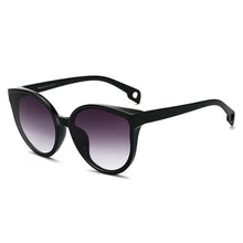 将图片加载到图库查看器，Luxury Modern Elegant Lady  Sunglasses WIth  Cat Eye Women Eyewear  Plastic Frame Clear Lens With  UV400 Protection
