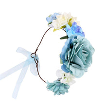 将图片加载到图库查看器，Luxury Handamde Mommy and Baby  Flower Headband Large Flower Crown Mother Kids Flowers  Headwear For Celebration
