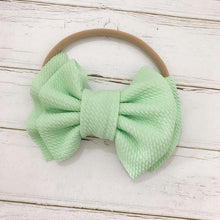 将图片加载到图库查看器，Modern Fashion Floral Headband Newborn Baby Elastic Hairbands Pearl Fresh Style Bow Knot For Girls

