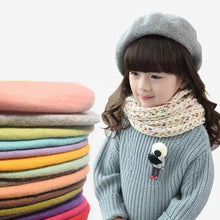 Load image into Gallery viewer, Modern Art Baby Hat for Girls Candy Beret Hat Kids Caps for Girls In elegant caps
