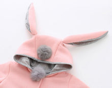 Load image into Gallery viewer, Baby Girls Coat Winter Spring Baby Girls Princess Coat Jacket Rabbit Ear Hoodie Casual Outerwear For Girl Infants Clothing Jacket Luxury Style
