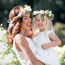 Load image into Gallery viewer, Modern Flower Headband Newborn  Matching Flower Crown for Mother Kids  Hair Band Accessories
