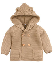 Load image into Gallery viewer, Winter Hooded Knitted Long Sleeve  Sweaters For Newborn Babies
