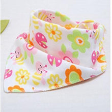 将图片加载到图库查看器，Cute Breathable Bibs Baby Feeding Cartoon Printing Super Absorbent Triangle Scarf Bib Cotton For Newborn Infant Girls And Boys
