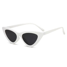 Load image into Gallery viewer, Elegant Cute Retro Cat Eye Sunglasses For  Women With Small Black White Triangle Vintage Ladies Sunglasses and UV400 Protection
