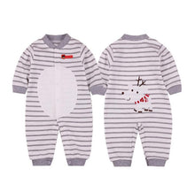 Load image into Gallery viewer, Modern Printed Jumpsuits Gentleman Autumn Long Sleeves Rompers Cotton Baby Clothes for Boys and Girls Outfits Style
