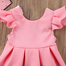 将图片加载到图库查看器，Luxury Modern Elegant Baby Girl Tops Bow Dresses Lace Ball Gown Tutu Party Dress Sundress Baby Girls Princess Clothing Style
