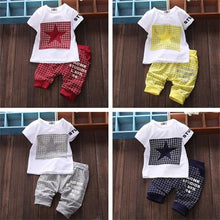 将图片加载到图库查看器，Baby Boy Clothes Winter Kids Clothes Sets T-shirt Pants Suit Star Printed Clothes Newborn  For Boys
