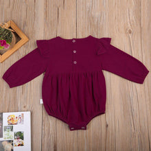 将图片加载到图库查看器，Toddler Infant Newborn Baby Girls Kids Long Butterfly Sleeve Romper Outfits Playsuit Jumpsuit
