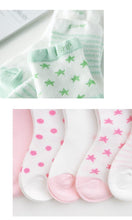 Load image into Gallery viewer, 5 Pairs Pack  Children's Summer Mesh Socks Ultra-thin Breathable With Stars Moon Print For Boys And Girls
