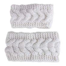 Load image into Gallery viewer, HandmadeKnit Wool Hairband for Mother &amp; Daughter Headband Knit Flower Hairband Ear Warmer Headwrap
