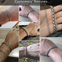 将图片加载到图库查看器，3-10mm Women's Men's Bracelet Stainless Steel Wheat Chain Bracelets Male Gifts Wholesale Jewelry 7-11" KBB8
