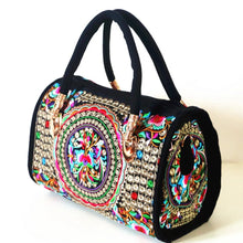 将图片加载到图库查看器，Women's Canvas Handbags Hot Sale Casual Shoulder Bag Floral Embroidered Ethnic Bag Vintage Messenger Bag Ladies Crossbody Bag

