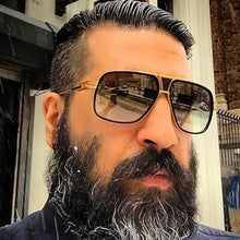 Load image into Gallery viewer, NEW Elegant Luxury Trend Driving Sunglasses  Gold Big Frame  Oversized Square For Man and  Women Sunglasses
