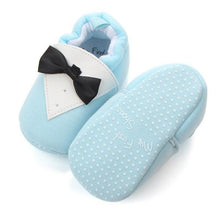 Load image into Gallery viewer, Modern Elegant Baby First Walkers Infant Newborn Autumn Winter Butterfly-knot Cotton Kids Soft Pre walker Shoes For Boys
